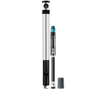 Crank Brothers Klic HV Gauge Bomba Con Manómetro Y Inflador De CO2 Plata