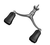 Crank Handle Replacement Arm - Fishing Reel Handle | Stainless Steel Ergonomic Grip Knob | Screw In Rotary Wheel Lever System, Comfortable Anti Slip Control Upgrade Component For Freshwater Saltwater