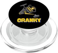 Crankbait Fishing Lure - Cranky Fisherman Tee PopSockets PopGrip para MagSafe