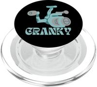 Crankbait Fishing Lure - Cranky Fisherman Tee PopSockets PopGrip para MagSafe