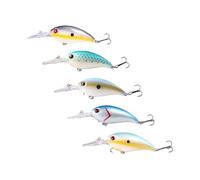 Crankbait Fishing Lures Kits Swimbait Bionic de hundimiento Lento con Gancho de Aguas Altas para truchas de Agua Dulce Bass Salmon Minnow Lures