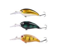 Crankbait Fishing Lures Kits Swimbait Bionic de hundimiento Lento con Gancho de Aguas Altas para truchas de Agua Dulce Bass Salmon Minnow Lures