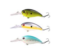 Crankbait Fishing Lures Kits Swimbait Bionic de hundimiento Lento con Gancho de Aguas Altas para truchas de Agua Dulce Bass Salmon Minnow Lures