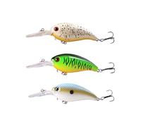 Crankbait Fishing Lures Kits Swimbait Bionic de hundimiento Lento con Gancho de Aguas Altas para truchas de Agua Dulce Bass Salmon Minnow Lures