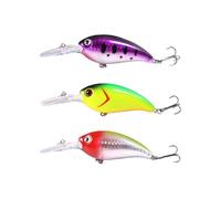 Crankbait Fishing Lures Kits Swimbait Bionic de hundimiento Lento con Gancho de Aguas Altas para truchas de Agua Dulce Bass Salmon Minnow Lures