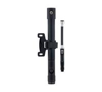 crankbrothers Klic HV mini bomba con adaptador de CO2 y manómetro negro