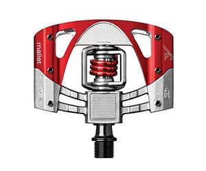 Crankbrothers Mallet Clip-In Pedals Pedales, Unisex, Silver/Red, Talla única