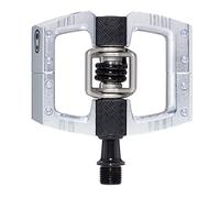 Crankbrothers Mallet DH - Pedales de Bicicleta de montaña - Silver Edition - Plataforma optimizada MTB DH Downhill - Sistema de Clip par de Pedales para Bicicleta de montaña (Tacos incluidos)