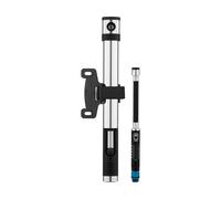 crankbrothers Mini bomba Klic HV con manómetro gris one_size