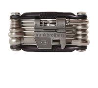 Crankbrothers Multi Tool M 17 Bike Tool - MTB Multi-Tool Nickel - 17 bicycle tools (17 in 1 tool) ergonomic and lightweight