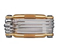 Crankbrothers Multitool M10 / Color Oro,Bicicleta Reparación Herramienta,Mini