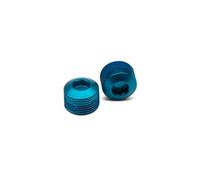 Crankbrothers Pedal End Cap Endkappe, (VE/2), Hex, blue, CBET16793
