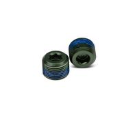 Crankbrothers Pedal End Cap Endkappe, (VE/2), Hex, green, CBET16794