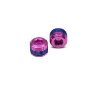 Crankbrothers Pedal End Cap Endkappe, (VE/2), Hex, pink, CBET16795