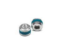 Crankbrothers Pedal End Cap Endkappe, (VE/2), Hex, silver, CBET16796