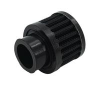 Crankcase Ventilation System Filtro de admisión de aire frío cónico para coche, color negro, de 25 mm, para turbocompresor y respiradero del cárter.