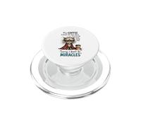 Cranky Cat Coffee No Miracles Humor matutino PopSockets PopGrip para MagSafe
