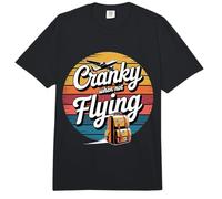 Cranky When Not Flying Flyer Traveler Tourist Mood |- Comfort Colors Adult Heavyweight T-Shirt