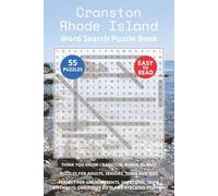 Cranston Rhode Island Word Search Puzzle Book: Think you know Cranston, Rhode Island? Puzzles for Adults, Seniors, Teens and Kids. Perfect for ... Christmas Gifts and Stocking Stuffers.