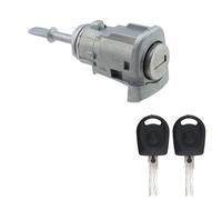 Crapyt Cilindro de cerradura de puerta con 2 llaves, juego de cilindro de bloqueo de interruptor lateral izquierdo para 604837167, para Volkswagen Jetta 1997-2004 Passat 2001 2003-2005 Golf 1997-2005