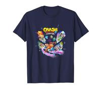Crash Bandicoot 4: It's About Time Island Shards Game Poster Camiseta, Hombre, Azul Marino, XXL