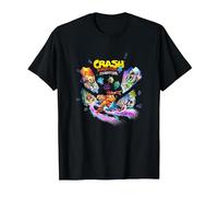 Crash Bandicoot 4: It's About Time Island Shards Game Poster Camiseta, Hombre, Negro, 4XL