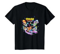 Crash Bandicoot 4: It's About Time Island Shards Game Poster Camiseta, Niños, Negro, 3 años