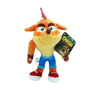 Crash Bandicoot Bandai Peluche Coleccionable 15 cm para fanáticos de los Videojuegos, Juguetes de Peluche para niños y niñas, Grandes Regalos