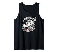 Crash Bandicoot Eat The Road Crash Vintage Big Chest Logo Camiseta sin Mangas