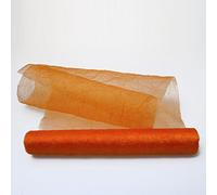Crash Camino de Mesa de Organza Naranja - 28 cm de Ancho - Rollo de 5 Metros - 68280 20 R 280