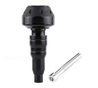 Crash Protector, Moto CNC Aleación de aluminio Exhaust Frame Slider Protector anticaída Tapas antichoque(Black)