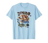 Crash Team Rumble Distressed Dingodile Bazooka Swamp Run Camiseta, Hombre, Azul Bebé, L