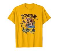Crash Team Rumble Distressed Dingodile Bazooka Swamp Run Camiseta, Hombre, Dorado Brillante, L