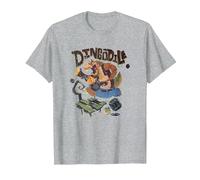 Crash Team Rumble Distressed Dingodile Bazooka Swamp Run Camiseta, Hombre, Gris Jaspeado, 6XL