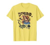 Crash Team Rumble Distressed Dingodile Bazooka Swamp Run Camiseta, Hombre, Limón, S