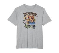 Crash Team Rumble Distressed Dingodile Bazooka Swamp Run Camiseta, Hombre Tallas Grandes, Gris Jaspeado, 5X Alto