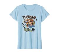 Crash Team Rumble Distressed Dingodile Bazooka Swamp Run Camiseta, Mujer, Azul Bebé, XL