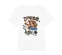 Crash Team Rumble Distressed Dingodile Bazooka Swamp Run Camiseta, Mujer Tallas Grandes, Blanco, 6XL Grande