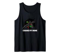 Crashed My Drone FPV Pilot Quadcopter Racing Camiseta sin Mangas