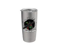 Crashed My Drone FPV Pilot Quadcopter Racing Vaso térmico de acero inoxidable de doble pared