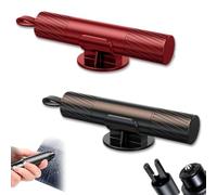 Crashescape Mini - Emergency Window Breaker & Seatbelt Cutter, Crashescape Mini Hardpointing Safe Hammer, Car Escape Tools for Land & Underwater (Red+Black)