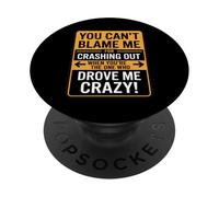 Crashing out You Drive Me Crazy Relación Humor Divertido PopSockets PopGrip Adhesivo