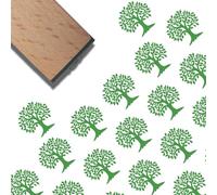 CRASPIRE 0.6" Mini Sello Madera Reutilizable Diseño Árbol la Vida Cuadrado Pequeño Estampado Vintage Mango Reutilizable Goma Duradera Madera Natural para Diario Álbum Recortes Planificador Cartas