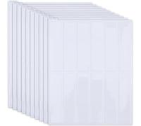 CRASPIRE 10 lámina de Azulejos Autoadhesivos para Pared, Azulejos Blancos Lisos de 11.4 x 9 pulgadas, Rectangulares 3D de PET, Adhesivos para Salpicaderos de Cocina, Baño, Pared, Encimera Y Decoración