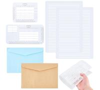 CRASPIRE 10 Paquete Plantillas Escribir Direcciones En Sobres Plantillas Plástico Transparente Líneas Rectas Y Espaciado Recto Guías Dibujo Plantillas Y Reglas Diarios Guías Escritura Y Tarjetas