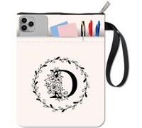 CRASPIRE 11 x 86 Pulgadas Cubierta del Libro la Carta Cubierta del Libro la cremallbolsa Manga el Alfabeto Manga Extra D Hoja Flor Tela Lavable Bolsillo Protector los Regalos los entusiastas