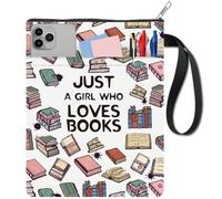 CRASPIRE 11 x 86 Pulgadas Funda Protectora Libros Funda Extra y Cremallera Doble Cara Colorido Tejido Tela Lavable Bolsillo Envolvente Portátiles Tapa Dura Entusiastas los Libros Papel Regalos