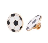 CRASPIRE 12 pin Deportivo Solapa Forma Balón Fútbol Broche Aleación Esmaltado Fútbol Broche Redondo Metal Insignias Cor Amantes Del Deporte Regalo Fanáticos Mochilas Sombreros Camisas Ropa