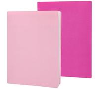 CRASPIRE 2 Funda Elástica para Libros de Color Rosa de 9 x 14 Pulgadas Funda para Cuaderno de Color Rojo Rosa de hasta 9 x 11 Pulgadas Funda Protectora Rectangular Lavable Y Reutilizable para Libros