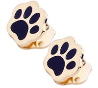 CRASPIRE 2 Pieza Clip Cuaderno Viaje Clips Carpeta Diario Metal Dorado Diseño Huella Pata Estilo Vintage Retro Aleación Midori Portapáginas Decorativos Accesorios TN Travelers Arte Diario Lectura